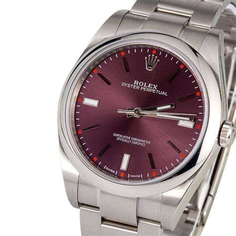 rolex oyster perpetual red grape 31mm|rolex oyster perpetual size chart.